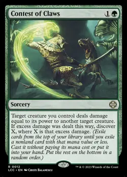 MTG Contest of Claws (12/401) The Lost Caverns of Ixalan Commander NM - Image 1