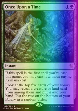 MTG Magic the Gathering Once Upon a Time (169/533) Throne of Eldraine NM FOIL - Image 1