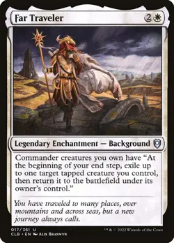 MTG Far Traveler (17/1080) Commander Legends Battle for Baldur's Gate NM - Image 1