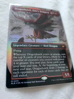 Magic: The Gathering - Mtg - Dragonhawk, Fate's Tempest - BLB Borderless FOIL - Image 2