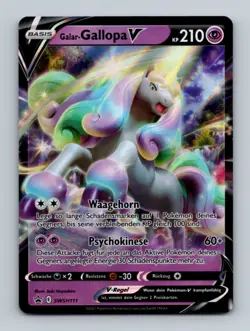 Galar-Gallopa V SWSH111 - Full Art Promo - Deutsch - Pokemon Karte NM - Image 1