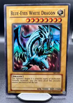 Blue-Eyes White Dragon SD Kaiba Evolution Unlimited SKE-001 Super Rare MP - Image 1