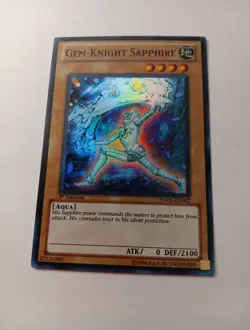 Gem-Knight Sapphire HA05-EN002 Hidden Arsenal 5: Steelswarm Invasion 1st Edition - Image 3