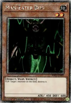 Yugioh! Man-Eater Bug - RA03-EN082 - Platinum Secret Rare - 1st Edition Near Min - Image 1
