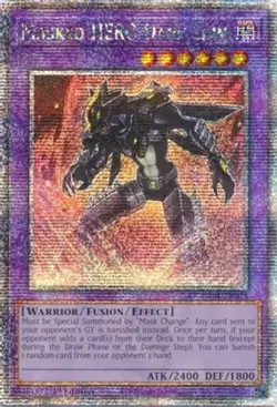 Yugioh! LP Masked HERO Dark Law - RA01-EN025 - Quarter Century Secret Rare - 1st - Image 1