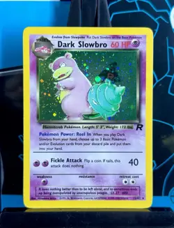 Dark Slowbro 12/82 Team Rocket Holo Pokemon Card - Near Mint NM Condition - Image 3
