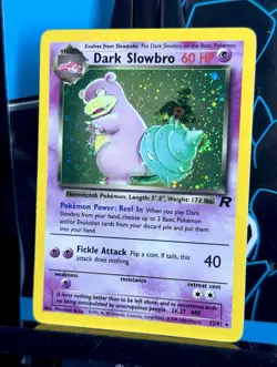 Dark Slowbro 12/82 Team Rocket Holo Pokemon Card - Near Mint NM Condition - Image 4