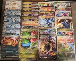 Pokemon TCG 28 Jumbo Card Lot SWSH / SV Charizard, Victini, Dialga, Palkia Etc! - Image 1