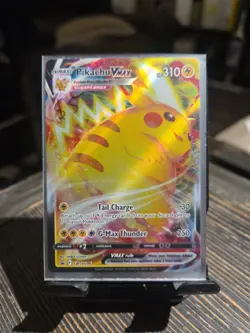 Pikachu VMAX SWSH286 Holo Promo Card Minty - Image 1