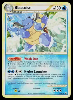 Pokemon Card - Blastoise Unleashed 13/95 Rare Non Holo - Image 1
