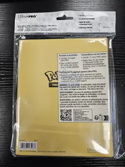 Ultra PRO Pokemon Pikachu 4 Pocket Portfolio Binder Holds 80 Cards & Oversized - Image 2