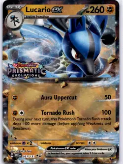 Lucario ex (Prismatic Evolutions Stamp) Double Rare Miscellaneous Cards & Produc - Image 1