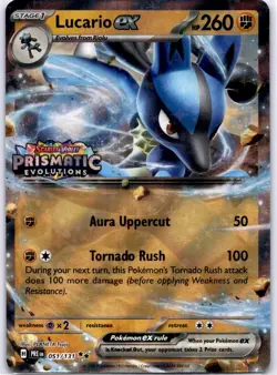 Lucario ex (Prismatic Evolutions Stamp) Double Rare Miscellaneous Cards & Produc - Image 1