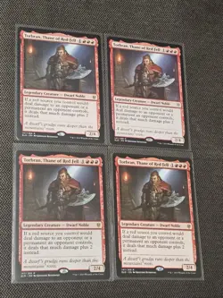(4x LOT) Torbran, Thane of Red Fell 147/269 RARE Throne of Eldraine (ELD) MTG - Image 1