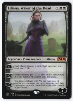 Liliana, Waker of the Dead M Core Set 2021 108 NM - Image 1