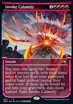 MTG Magic the Gathering Invoke Calamity (384/572) Kamigawa Neon Dynasty NM - Image 1