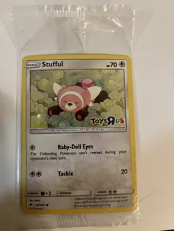 Pokemon Stufful 110/147 Toys R Us Burning Shadows Cosmos Holo SEALED PROMO - Image 1