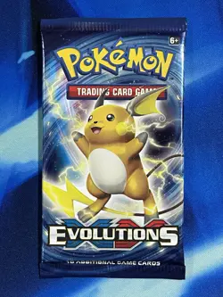 Pokemon 2016 XY Evolutions Booster Pack Raichu Art Nm Mint M Charizard Ex - Image 1