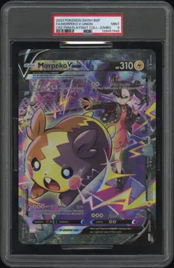 2023 POKEMON SWSH BLACK STAR PROMO FULL ART/MORPEKO V-UNION PSA 9 - Image 1