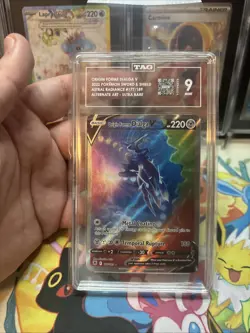 Pokemon Origin Forme Dialga v Alternate Art 177/189 Astral Radiance TAG 9 Mint - Image 1