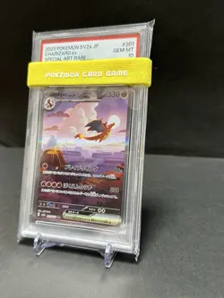 PSA 10 Charizard ex SAR 201/165 SV2a Pokemon Card 151 Japanese 2023 Nintendo TCG - Image 2