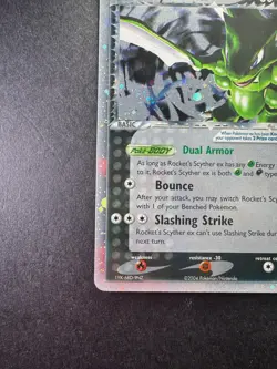 2004 POKEMON SCYTHER EX TEAM ROCKET RETURNS 102/109 ROCKET'S SCYTHER EX-HOLO TCG - Image 4