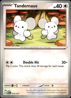 Pokemon - 2X Tandemaus #013/015 - McDonald's Promos 2023 Promo - Image 1