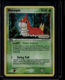 Pokemon TCG Wurmple 70/92 Legend Maker Reverse Holo Stamped LP - Image 1