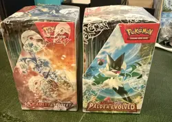 Pokemon TCG: Paldea Evolved & Scarlet & Violet 1/2 Booster Boxs Brand New Sealed - Image 5