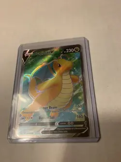 Dragonite V 076/078 Ultra Rare Full Art Pokemon Go TCG Card NM/M - Image 2