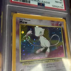 Mew PSA 8 WOTC Black Star Promo HOLO #8 2000 Pokemon Graded Card SWIRL - Image 5