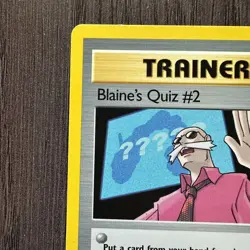 Blaine's Quiz #2 111/132 Gym Challenge Regular LP Pokemon Card TCG Vintage WOTC - Image 2