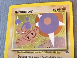 NM/EX - Hitmontop - 3/75 - Holo - Neo Discovery - Pokemon Card - Image 2