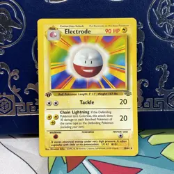 Pokemon Card: Electrode 18/64 1st Edition ERROR Jungle Set Base Set Picture NM - Image 1