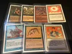 7 Cards as shown in photo. Mainly from portal 3 K. MTG Magic the gathering - Image 1