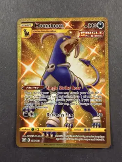 Pokemon TCG Houndoom Battle Styles Secret Rare Card 179/163 - Image 1