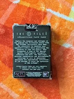 The X-Files Collectible Card Game 60 Card Starter Deck with Topps Trading Cards. - Image 2