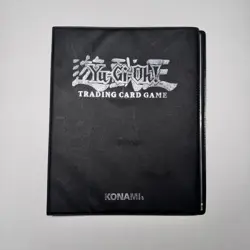 Vintage Yu-Gi-Oh! Trading Card Game Binder 1996 Konami Original Logo Black Album - Image 1