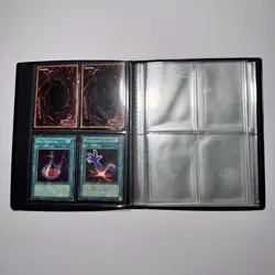 Vintage Yu-Gi-Oh! Trading Card Game Binder 1996 Konami Original Logo Black Album - Image 4