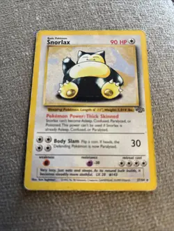 POKEMON TCG Jungle Snorlax 27/64 Non Holo Card Vintage #gin300 - Image 1