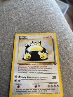 POKEMON TCG Jungle Snorlax 27/64 Non Holo Card Vintage #gin300 - Image 2