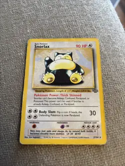 POKEMON TCG Jungle Snorlax 27/64 Non Holo Card Vintage #gin300 - Image 3