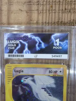 Pokemon Card - Crystal Holo Lugia 149/147 AQUAPOLIS ACE 1 POP 4 - Image 3