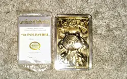 Pokemon Burger King 23K Gold Plated Poliwhirl Promo Card. Vintage 1999 Rare. - Image 2