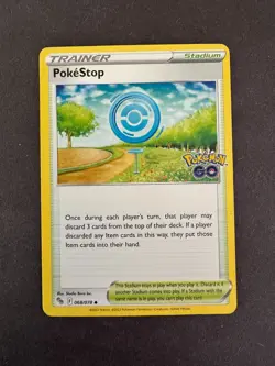 PokeStop Trainer 068/078 Pokemon Go Uncommon Pokemon Card NM English - Image 1