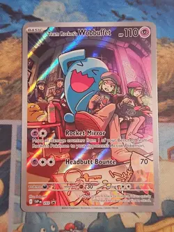 Team Rocket's Wobbuffet 203 Sv: Scarlet & Violet Promo Cards Holo - Image 1