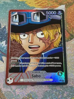 One Piece TCG OP13-004 Sabo Alt Art Leader AA Card Game CCG English - Image 1