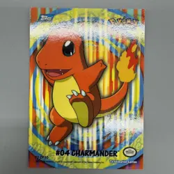 Pokemon Topps Charmander Sticker 4 Series 2 2000 TV Animation Vintage - Image 1