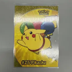 Pokemon Topps Pikachu PC1 First Edition Blue TV Animation Clear - Image 1