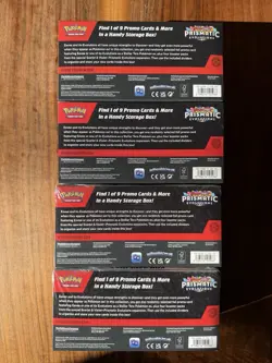Pokemon TCG Scarlet And Violet Prismatic Evolutions Surprise Box Lot Of 4 - Image 2